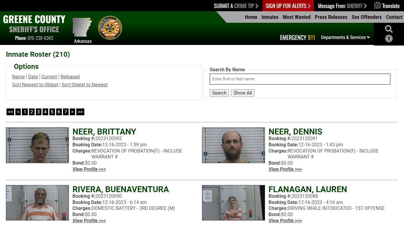 Inmate Roster - Current Inmates Booking Date Descending - Greene County ...